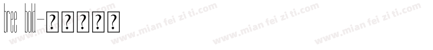 bree bold字体转换